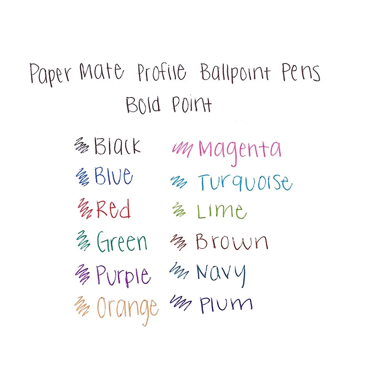 Paper Mate Profile Retractable Ballpoint Pens, 1.4mm Bold Point, 6-Count Black | Smooth Ink Flow - view 4