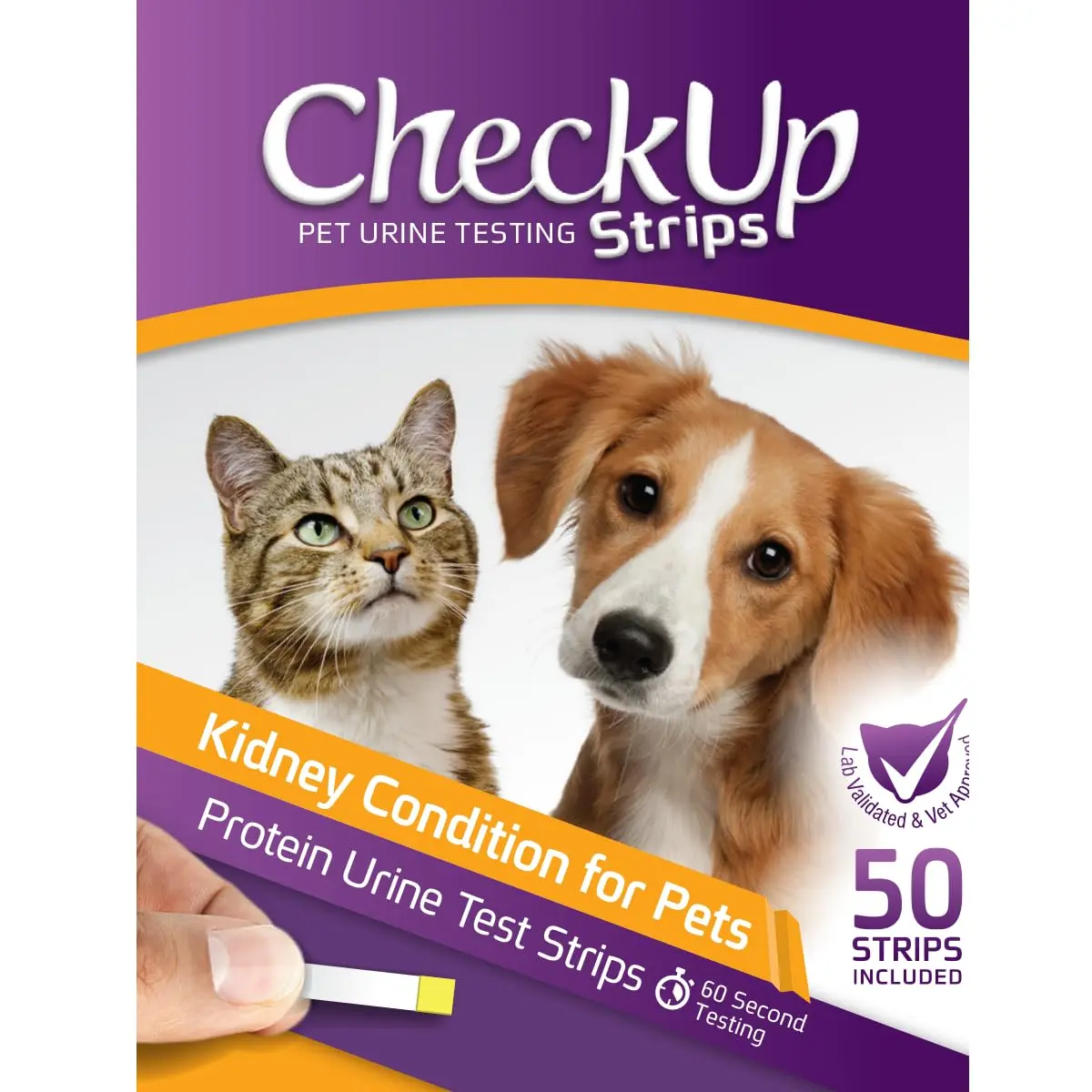 KIT4CAT CheckUp Protein Urine Test Strips for Cats & Dogs, 50 Count | Non-Invasive Pet Health Monitoring - view 7