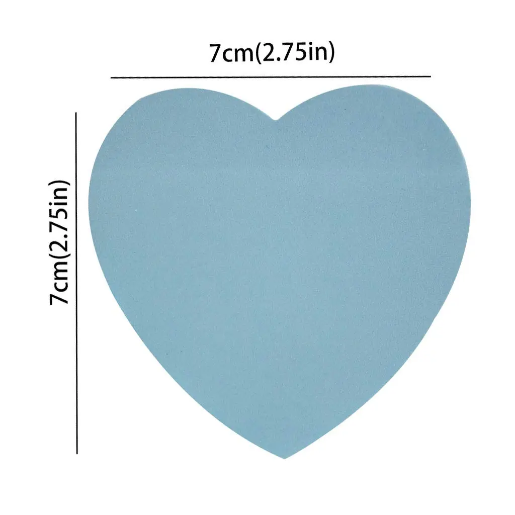 OSOPOLA Heart-Shaped Sticky Notes 1000 Sheets | Colorful Memo Pads for Office & School - view 3