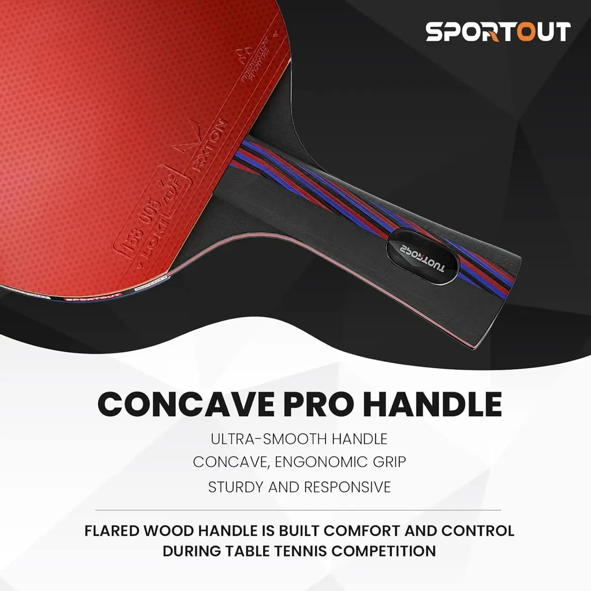 Sportout Table Tennis Racket Set | Portable Premium Paddle for Indoor & Outdoor Play - view 2