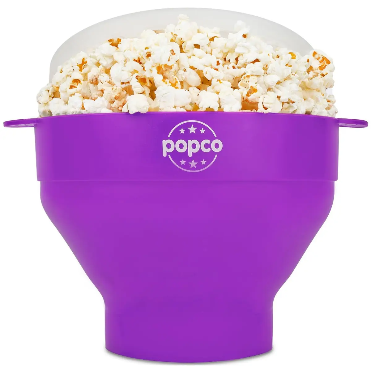 POPCO HotPop Silicone Popcorn Maker - 15-Cup Capacity Collapsible Bowl | Microwave Popcorn Popper for Family Movie Nights - main product image