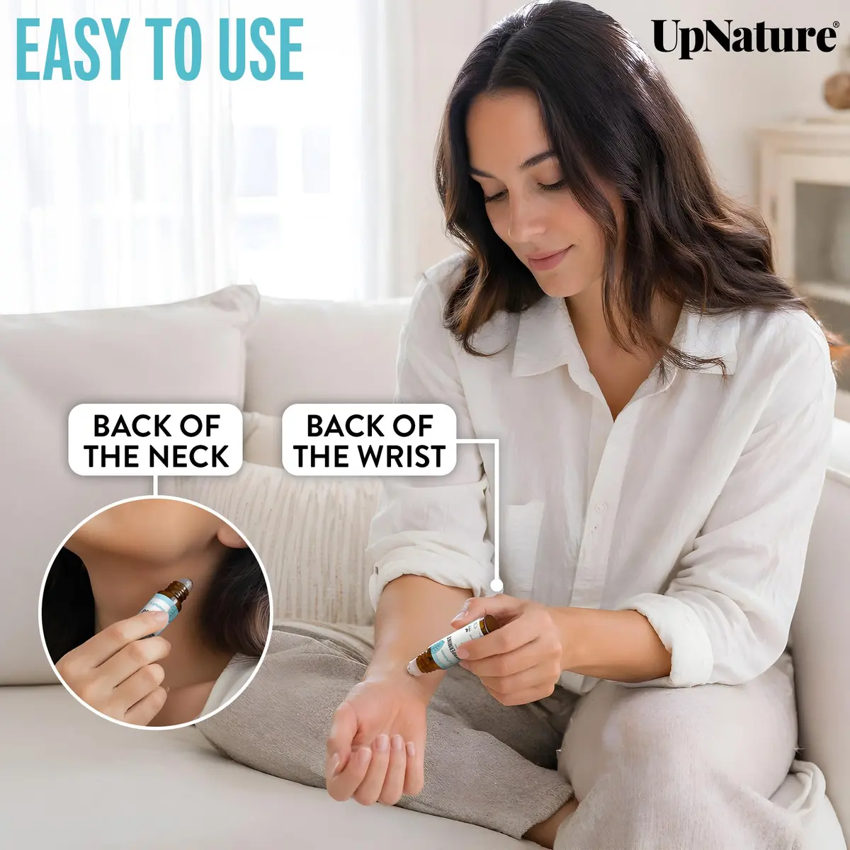 UpNature Peppermint Oil Roll-On for Pregnancy Nausea & Morning Sickness 10ml (0.33 Fl Oz) | Natural Relief for Expecting Mothers - view 4
