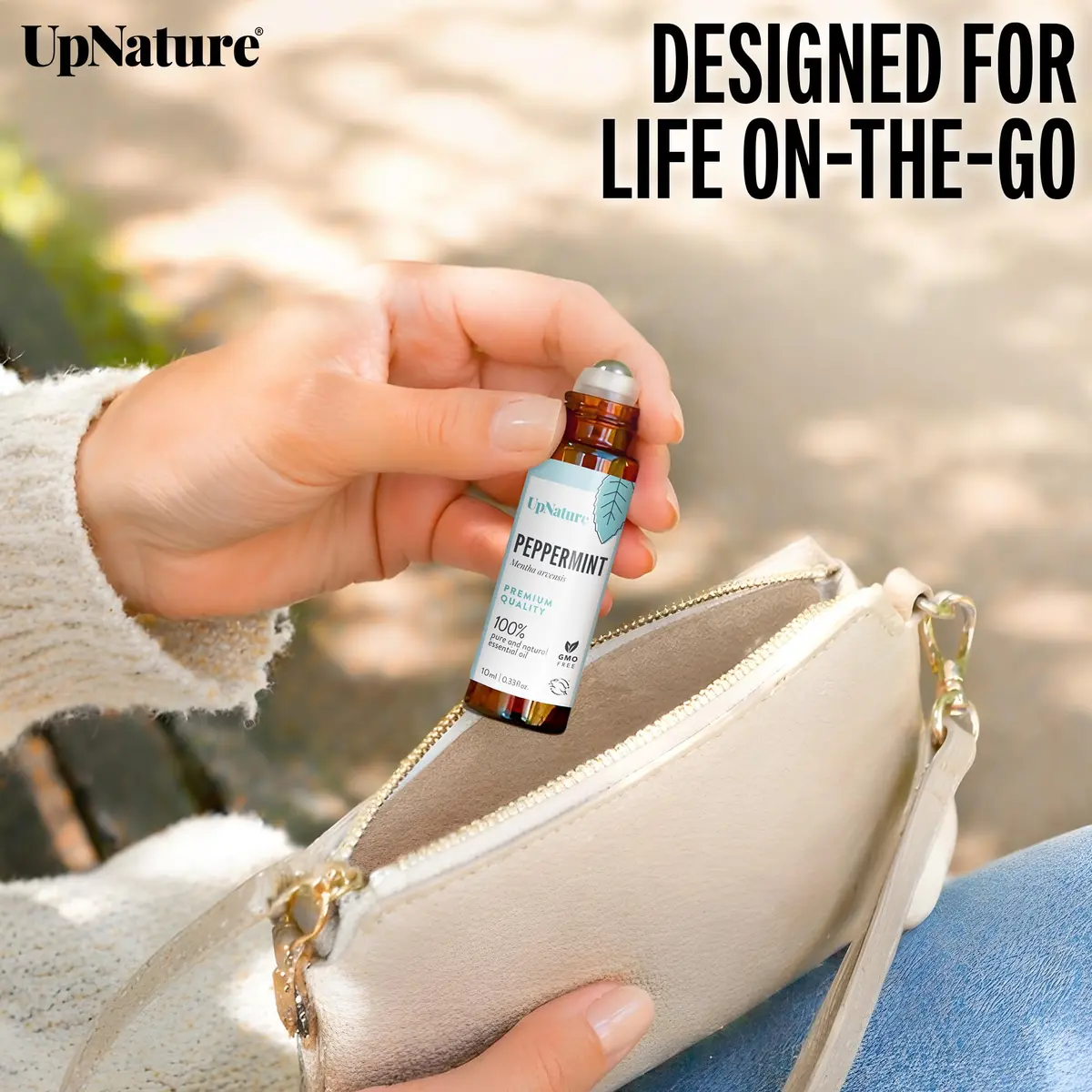 UpNature Peppermint Oil Roll-On for Pregnancy Nausea & Morning Sickness 10ml (0.33 Fl Oz) | Natural Relief for Expecting Mothers - view 5