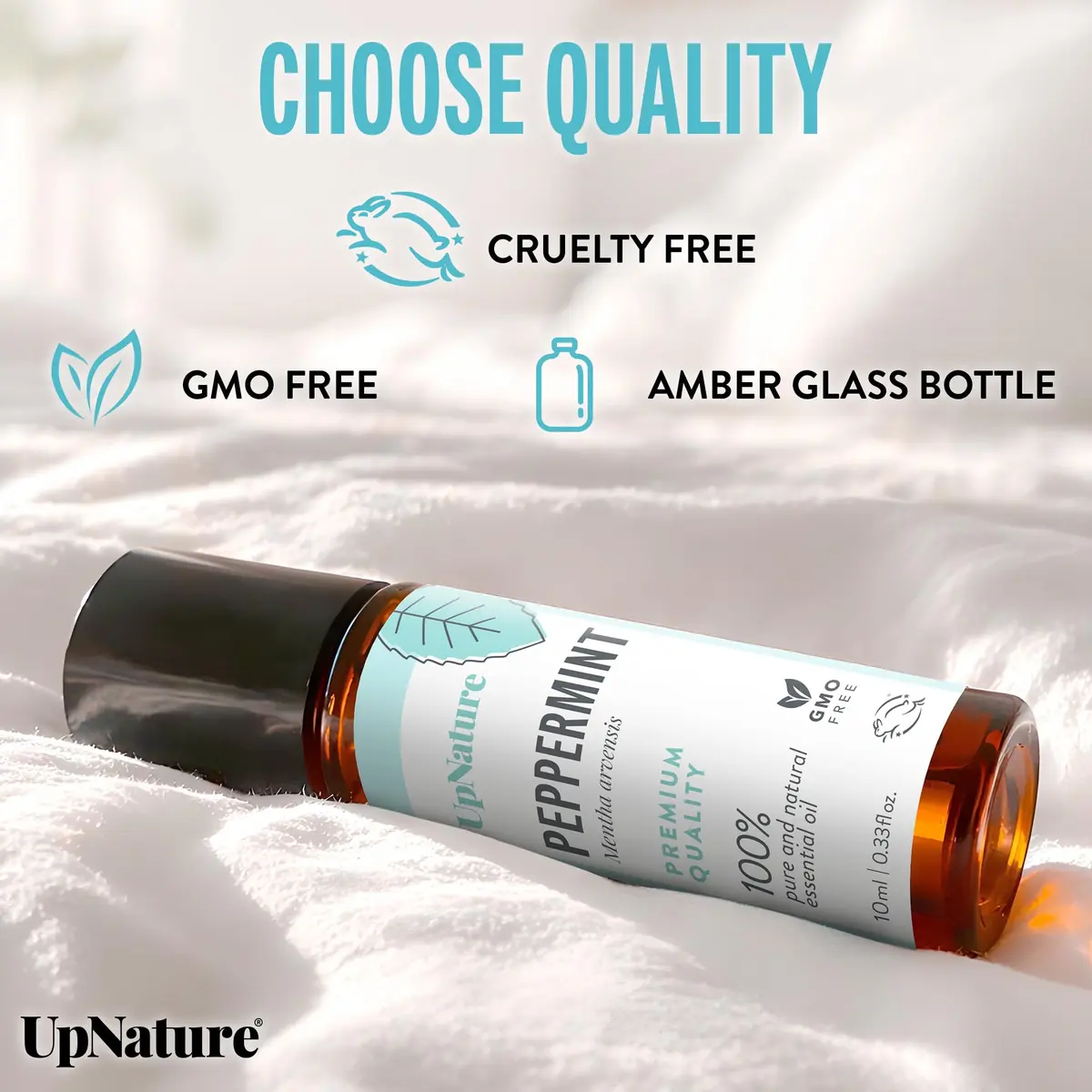 UpNature Peppermint Oil Roll-On for Pregnancy Nausea & Morning Sickness 10ml (0.33 Fl Oz) | Natural Relief for Expecting Mothers - view 6
