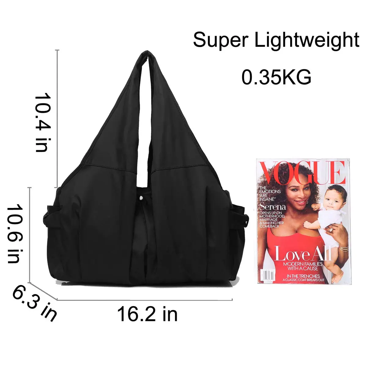 VOLGANIK ROCK Waterproof Large Capacity Women’s Handbag 16.2" Nylon Travel Tote - view 5