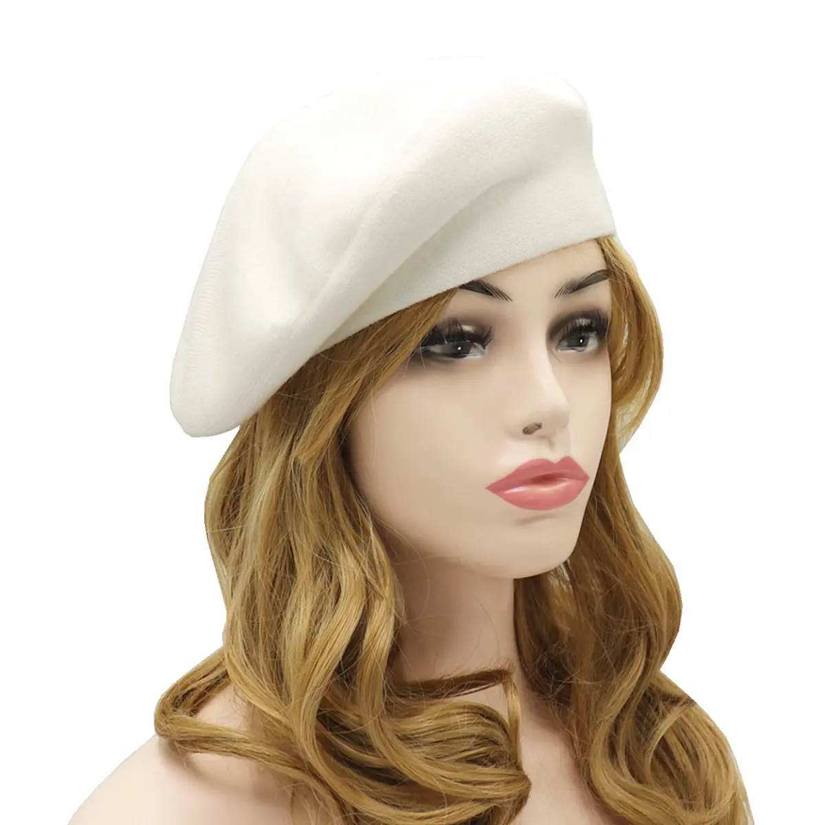 Wheebo Reversible White Beret Hat for Women & Girls | Classic French Style (54-60cm) - view 2