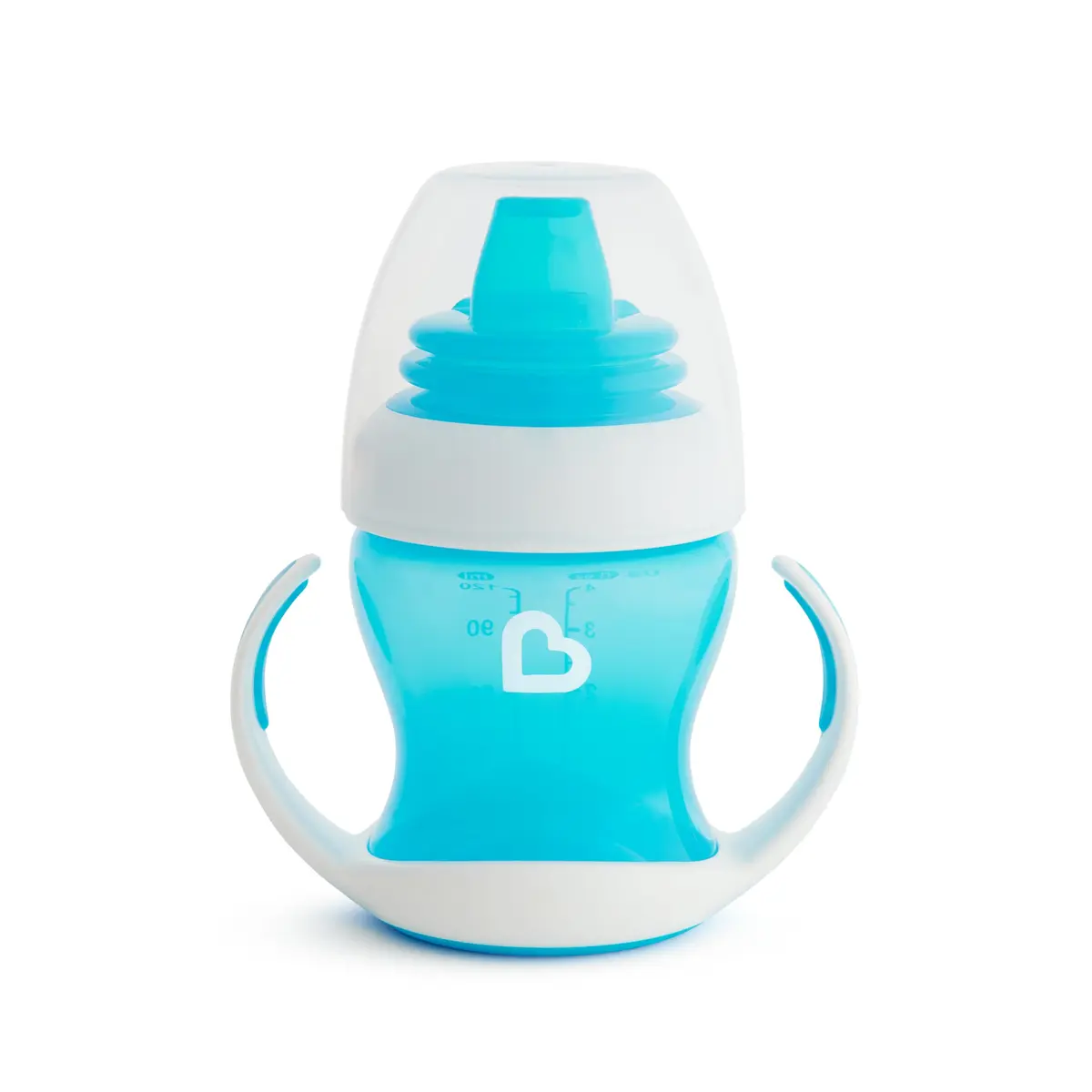 Munchkin Gentle Transition Baby Sippy Cup, Spill Proof, 4 Ounce, 2 Pack | Soft Silicone Spout & Handles for 4+ Months - view 6
