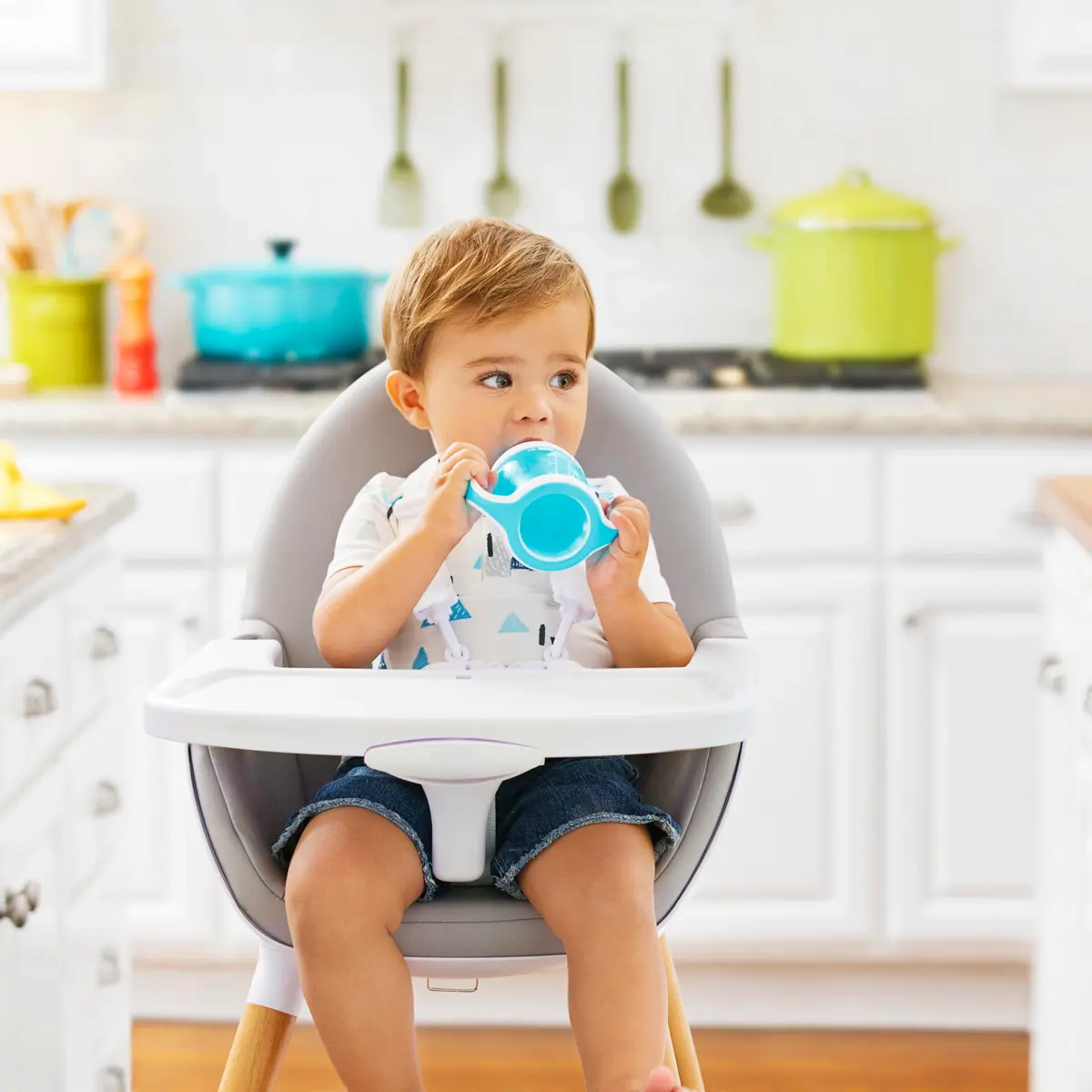 Munchkin Gentle Transition Baby Sippy Cup, Spill Proof, 4 Ounce, 2 Pack | Soft Silicone Spout & Handles for 4+ Months - view 3