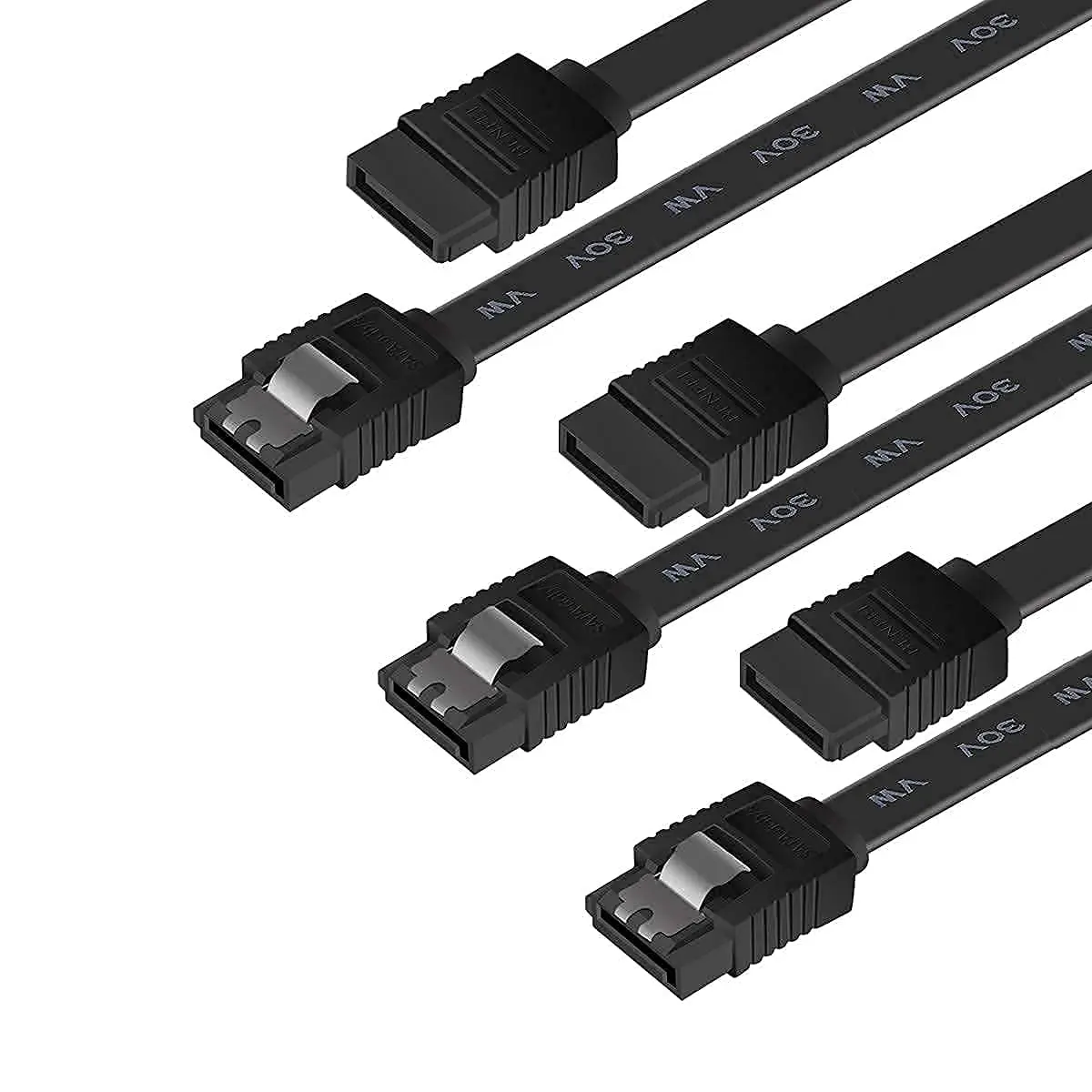 BENFEI SATA Cable III 3 Pack 18 Inch | 6Gbps Data Transfer with Locking Latch - main product image