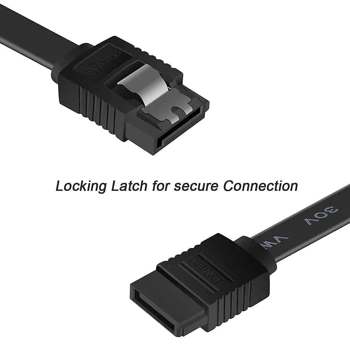 BENFEI SATA Cable III 3 Pack 18 Inch | 6Gbps Data Transfer with Locking Latch - view 3