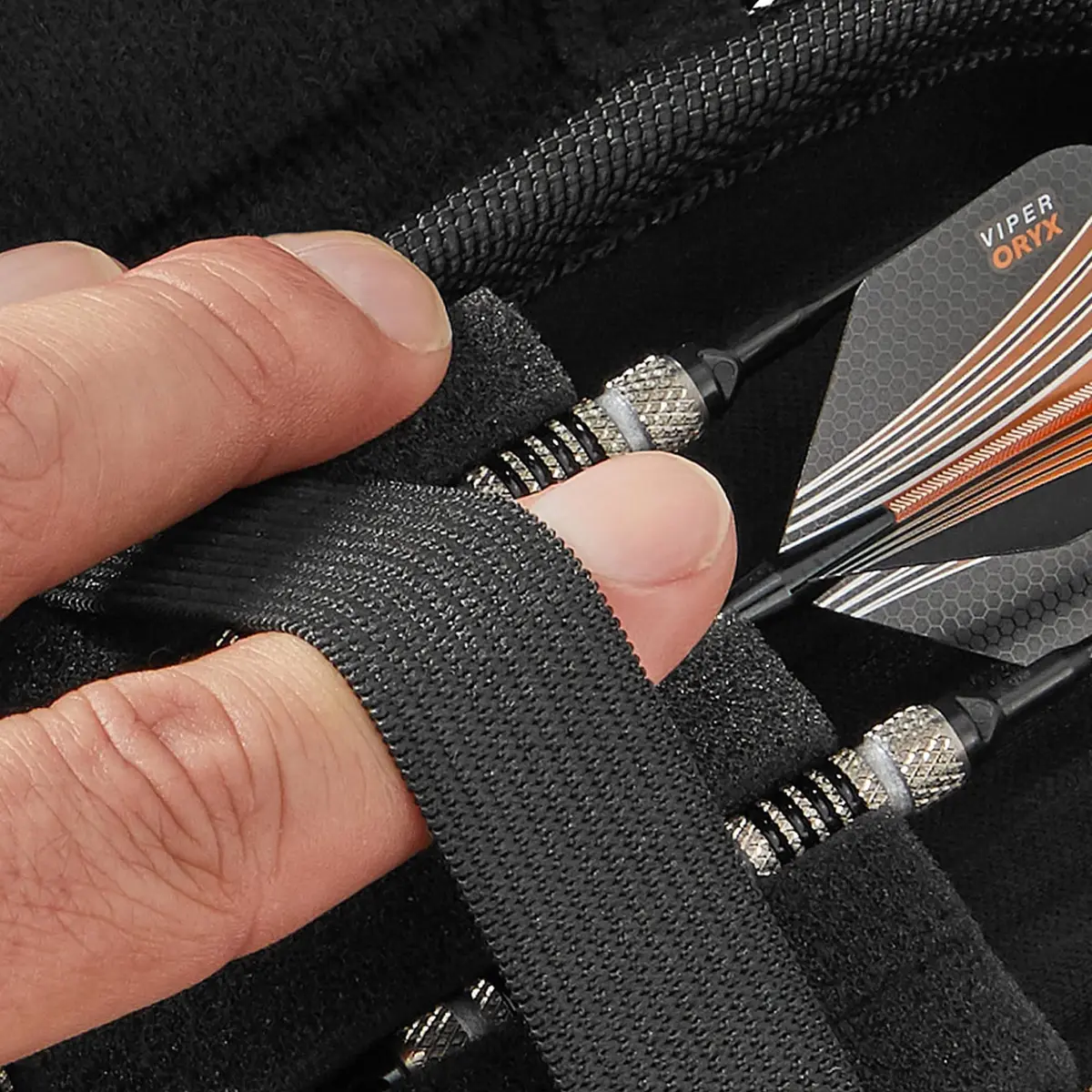 Casemaster Sentry Slim 6 Dart Case Blue Zipper | Heavy-Duty EVA Shell for 6 Darts - view 3