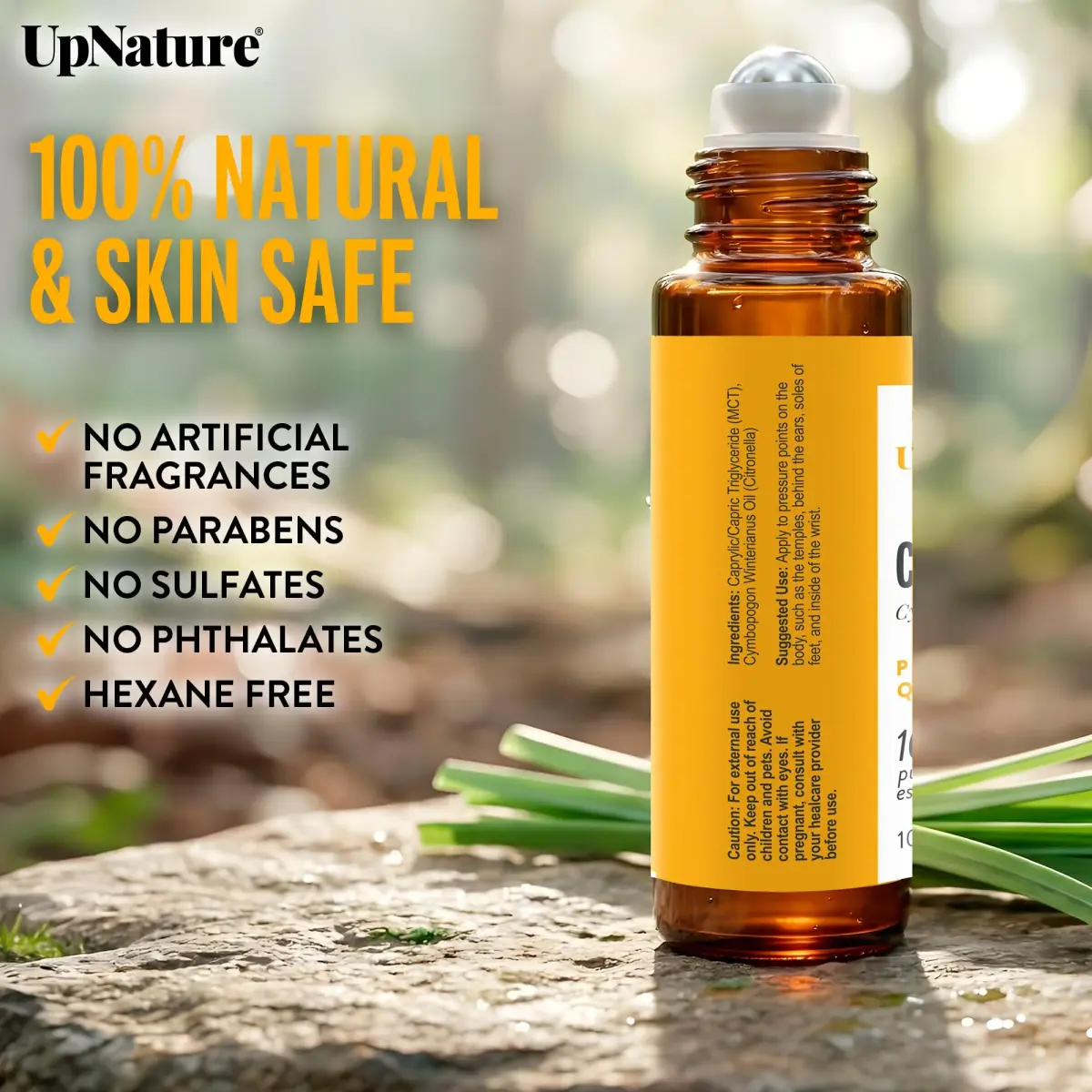 UpNature Dream Sleep Essential Oil Roll On 10ml (0.33 Fl Oz) | Natural Sleeping Blend with Lavender & Chamomile - view 6