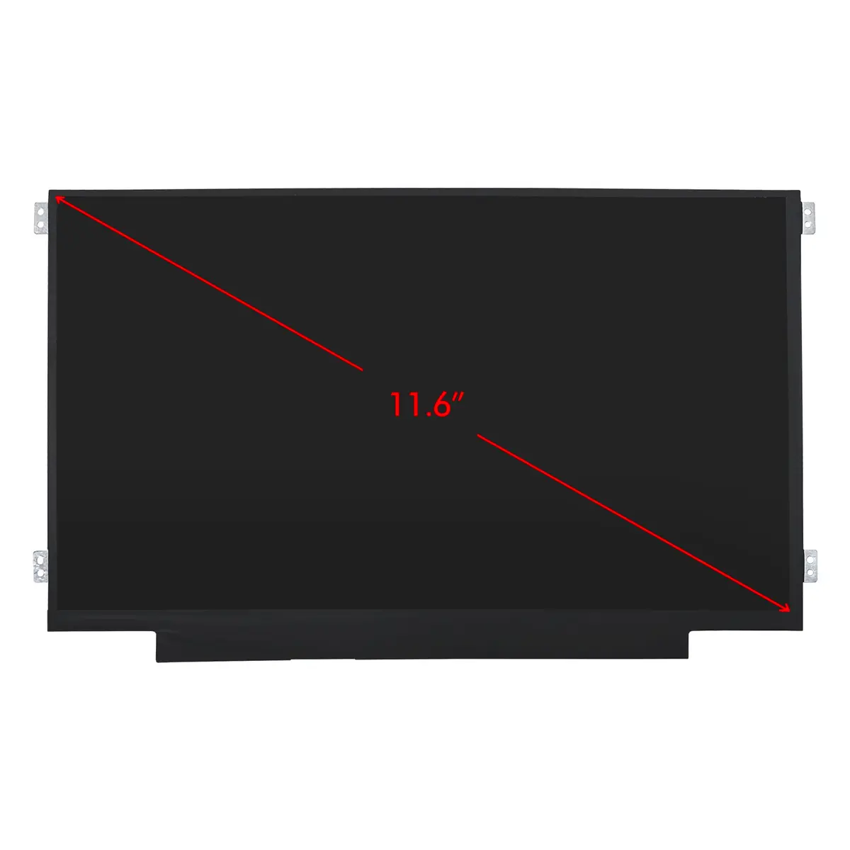 Rinbers 11.6" WXGA HD LCD LED Screen Display 30 Pin EDP with Side Brackets for HP Chromebook 11 G3-G9 EE, ProBook 11 G2, Stream 11 Pro G3 Series | Non-Touch Replacement - view 3
