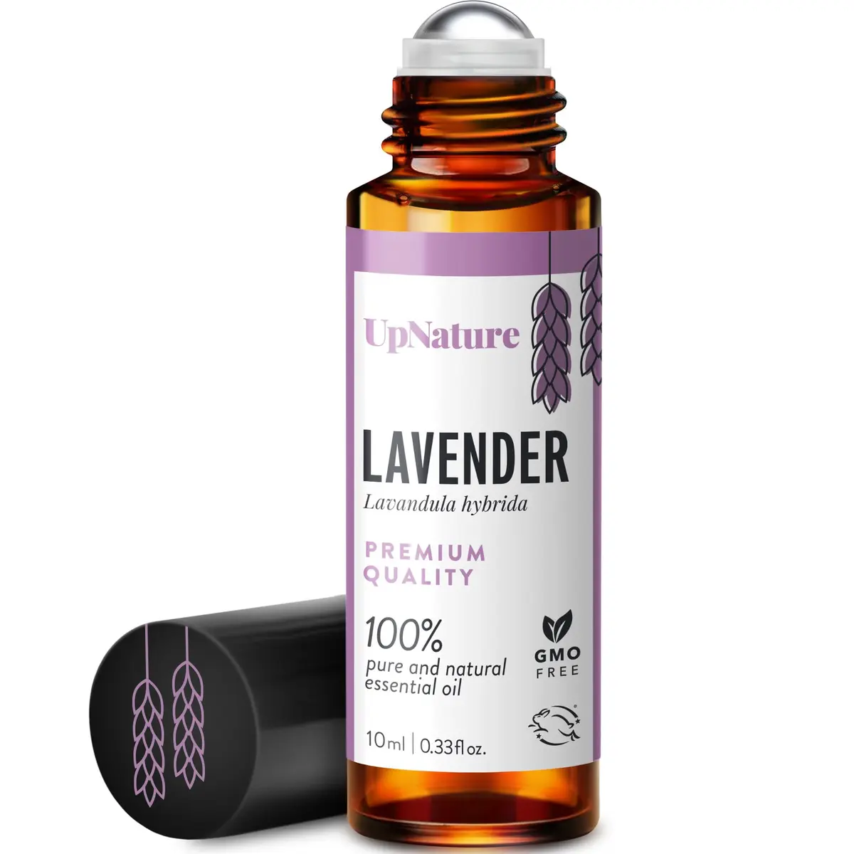 UpNature Lavender Essential Oil Roll On 10ml (0.33 Fl Oz) | Calming Sleep & Skin Support - main product image
