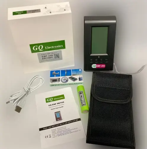 GQ EMF-390 Multi-Field EMF Meter | Detect ELF, RF, 5G Signals, Data Logger, Spectrum Analyzer (10cm) - view 10