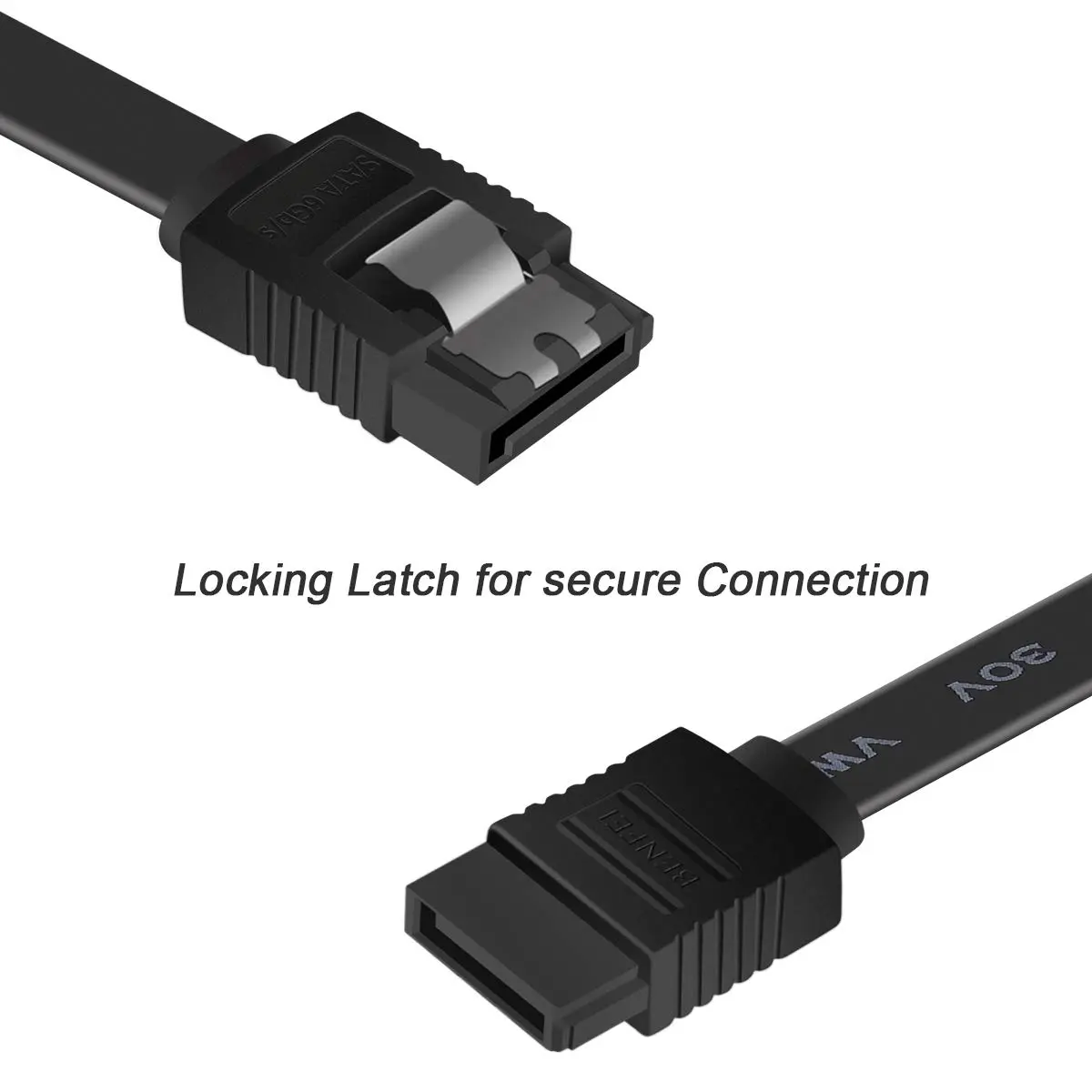 BENFEI SATA Cable III, 6 Pack 18 Inch | 6Gbps Data Transfer with Locking Latch - view 3