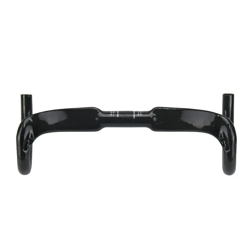 Alfa Pasca Carbon Road Bike Handlebars 31.8mm x 420mm | Lightweight T800 Carbon Fiber with Internal Routing - main product image