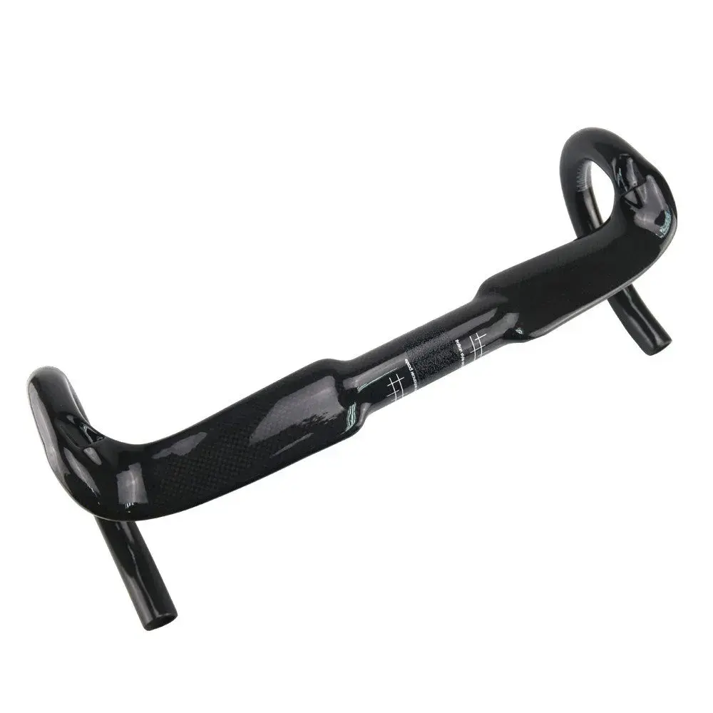 Alfa Pasca Carbon Road Bike Handlebars 31.8mm x 420mm | Lightweight T800 Carbon Fiber with Internal Routing - view 9