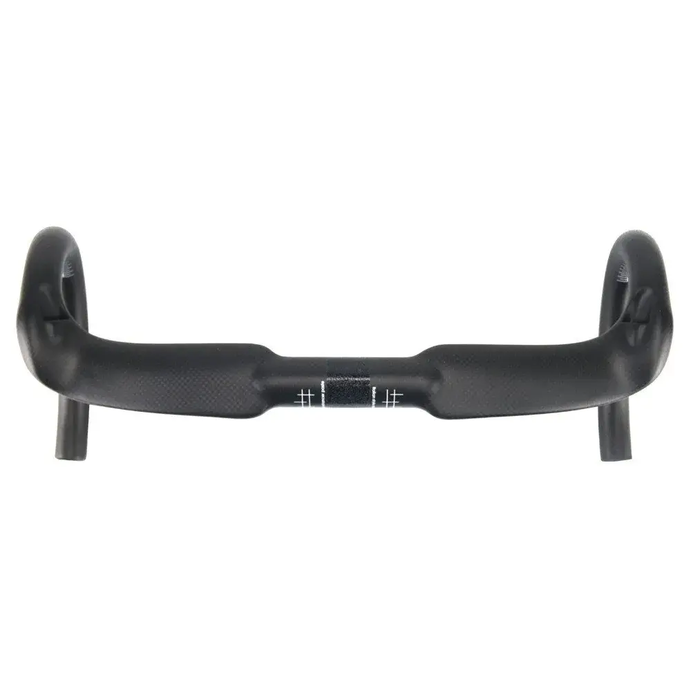 Alfa Pasca 31.8 x 420mm No Logo 3K Matte Carbon Fiber Aero Road Bike Handlebars - main product image