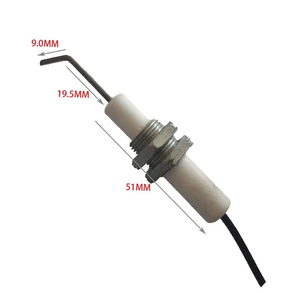 METER STAR Push Button Piezo Igniter with 11.8" Ceramic Electrode Wire Set of 2 | Universal Gas Grill & Range Spark Generator - view 5