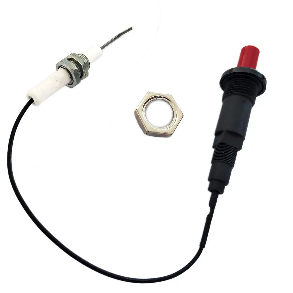 METER STAR Push Button Piezo Igniter with 11.8" Ceramic Electrode Wire Set of 2 | Universal Gas Grill & Range Spark Generator - view 4