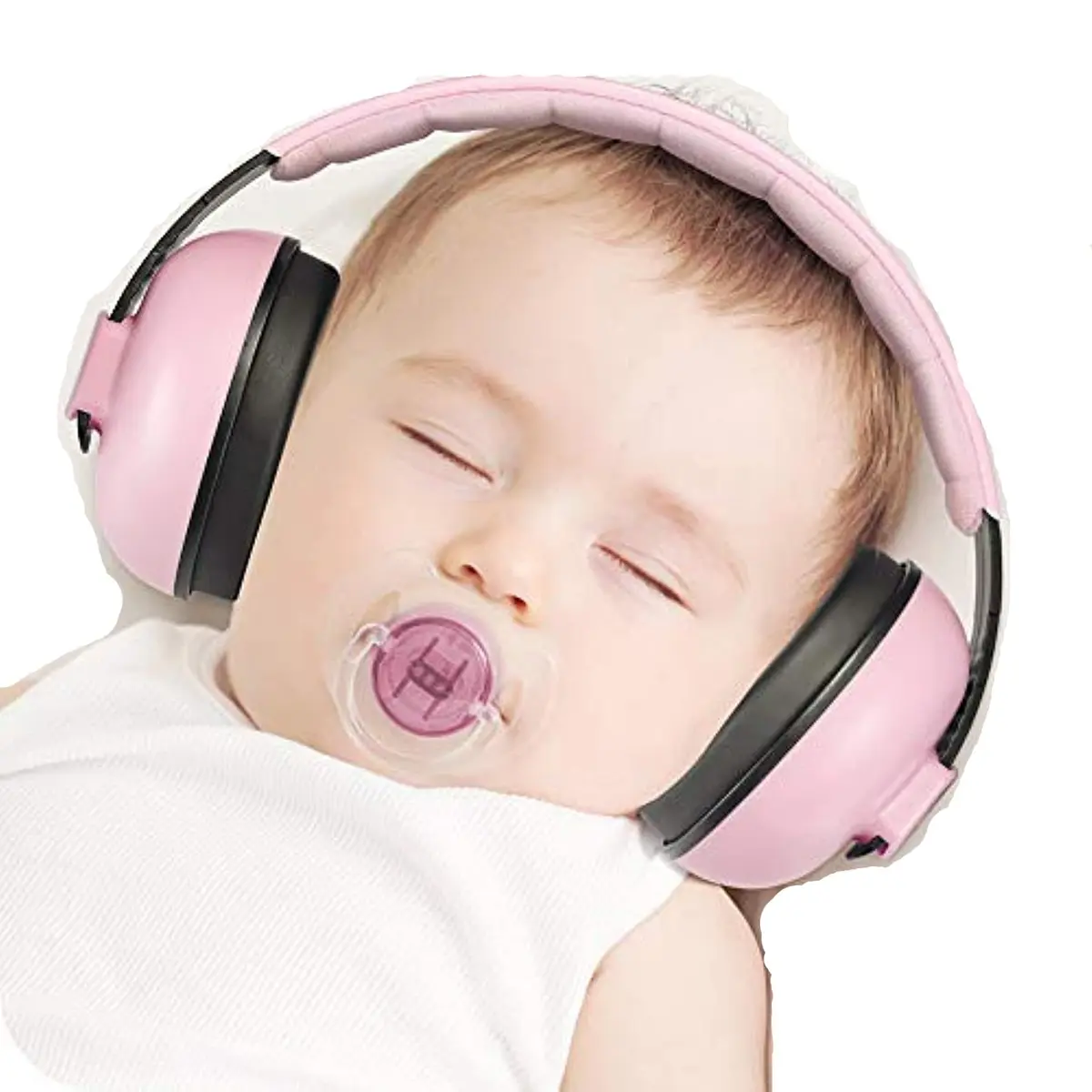 Mumba Baby Earmuffs Pink for Babies and Toddlers Ages 3-24+ Months | Noise Cancelling Headphones with 31dB NRR - main product image