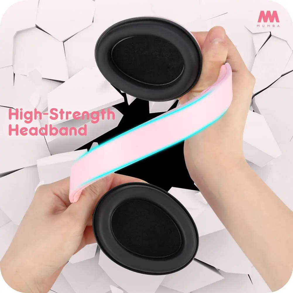 Mumba Baby Earmuffs Pink for Babies and Toddlers Ages 3-24+ Months | Noise Cancelling Headphones with 31dB NRR - view 8