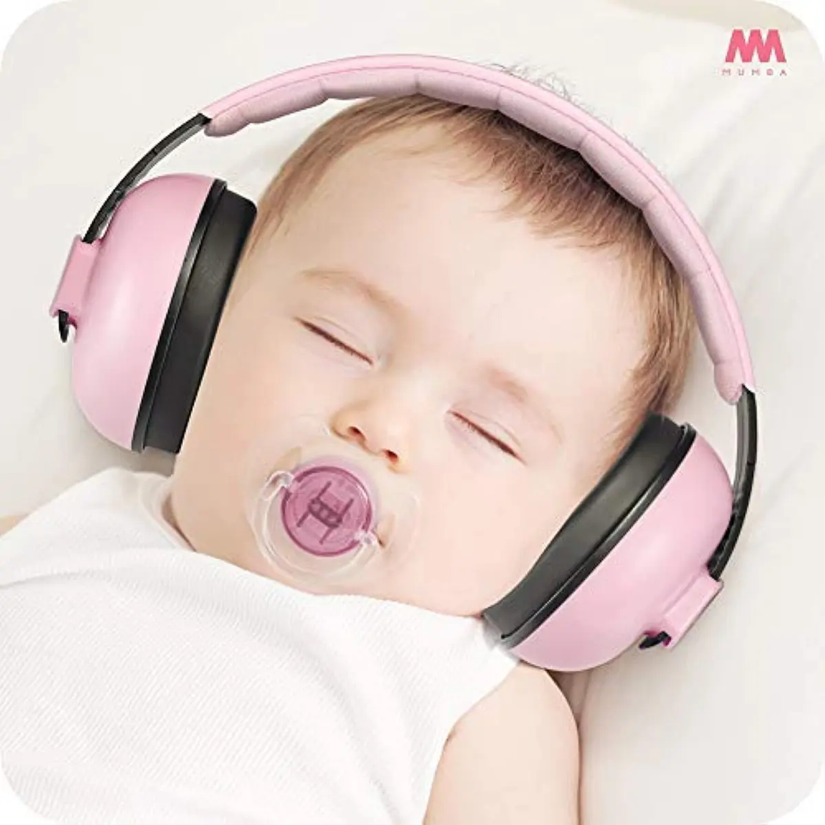 Mumba Baby Earmuffs Pink for Babies and Toddlers Ages 3-24+ Months | Noise Cancelling Headphones with 31dB NRR - view 2
