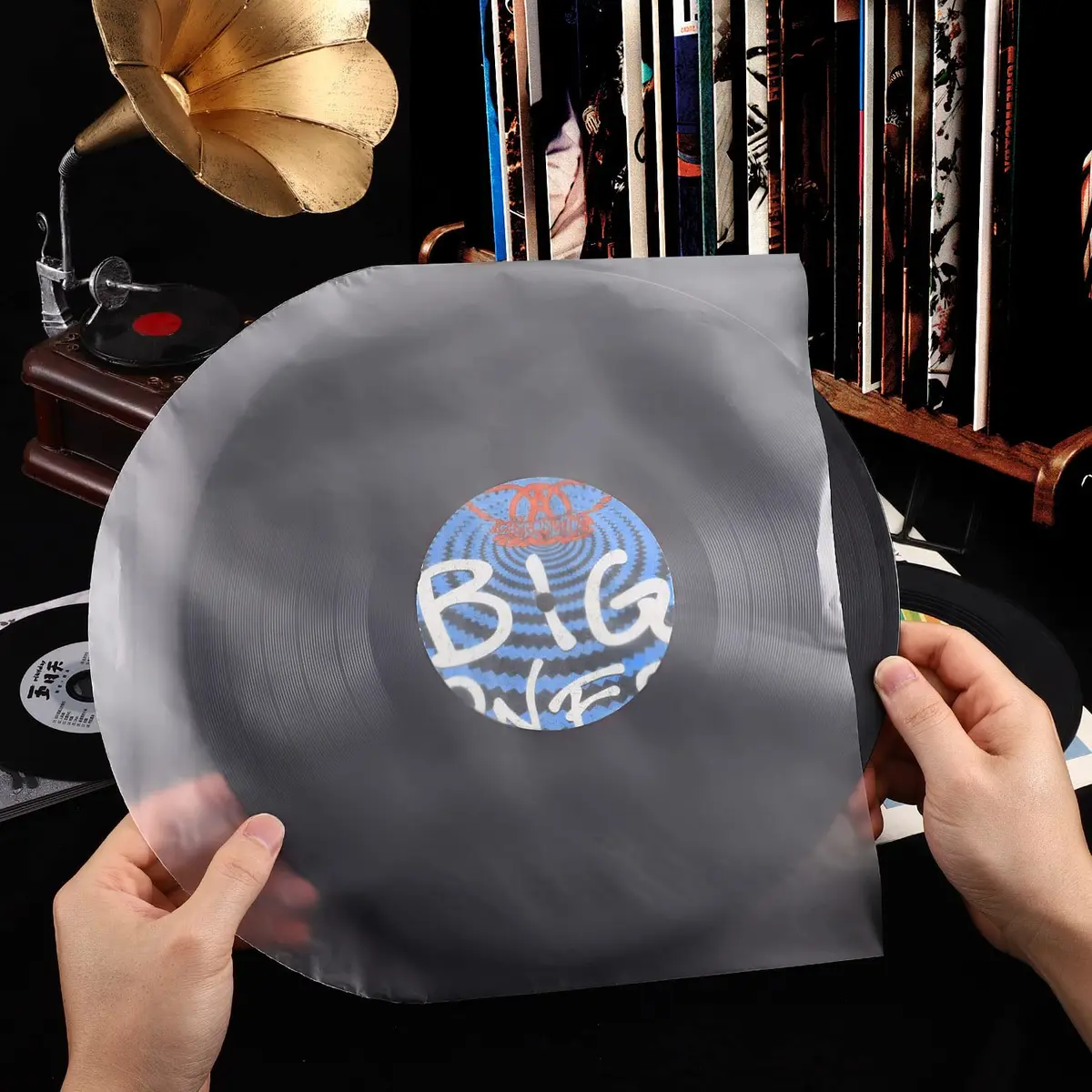 Facmogu 100PCS LP Vinyl Inner Sleeves 12" Anti-Static Protects Vinyl Dust & Scratches - view 8