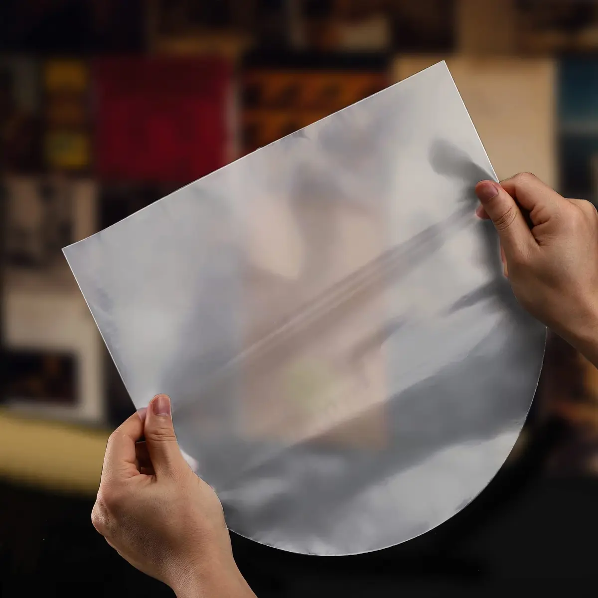 Facmogu 100PCS LP Vinyl Inner Sleeves 12" Anti-Static Protects Vinyl Dust & Scratches - view 3