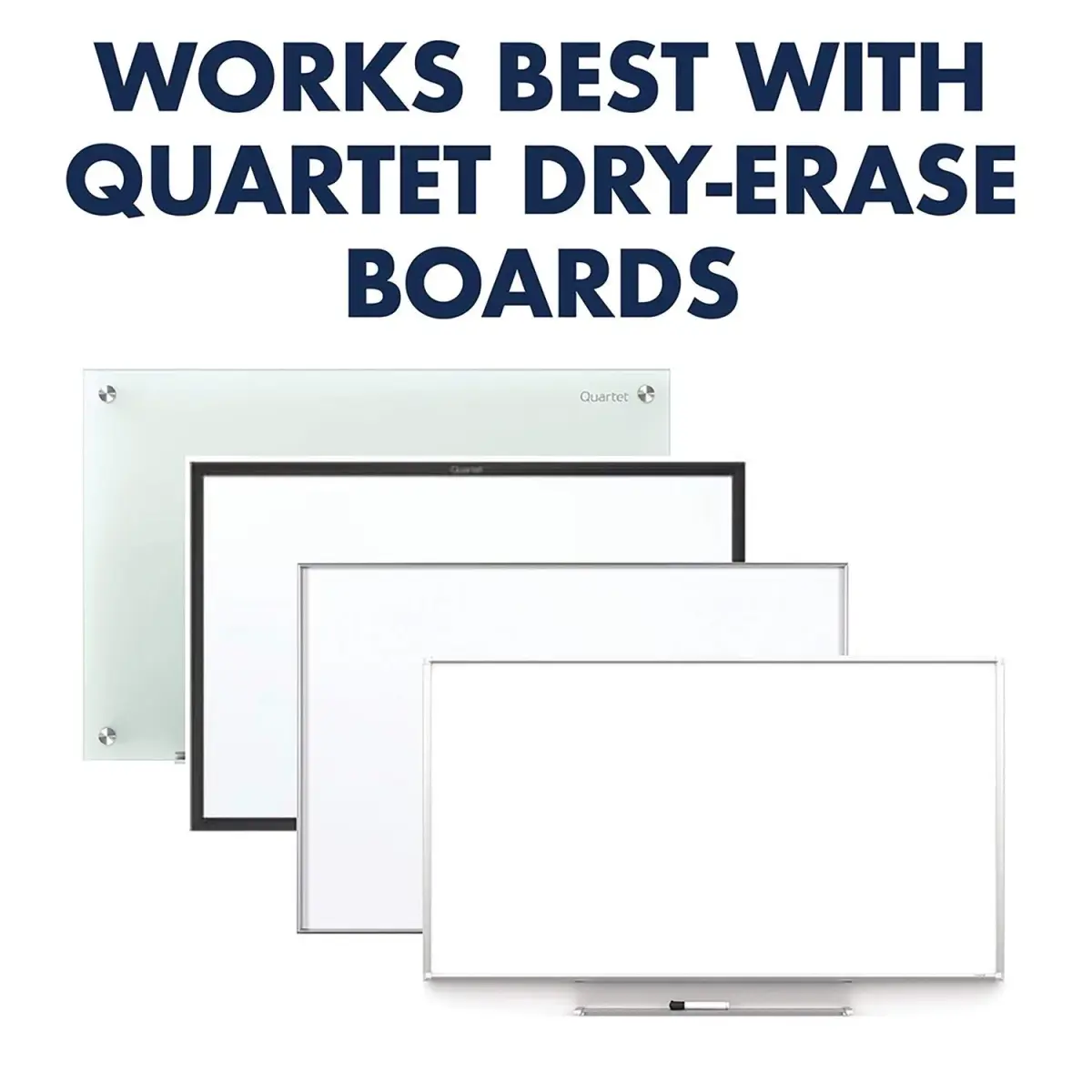 Quartet Max Clean Dry Erase Board Eraser 12.7cm x 5cm (5" x 2") | Dual Foam & Felt for Streak-Free Cleaning - view 6