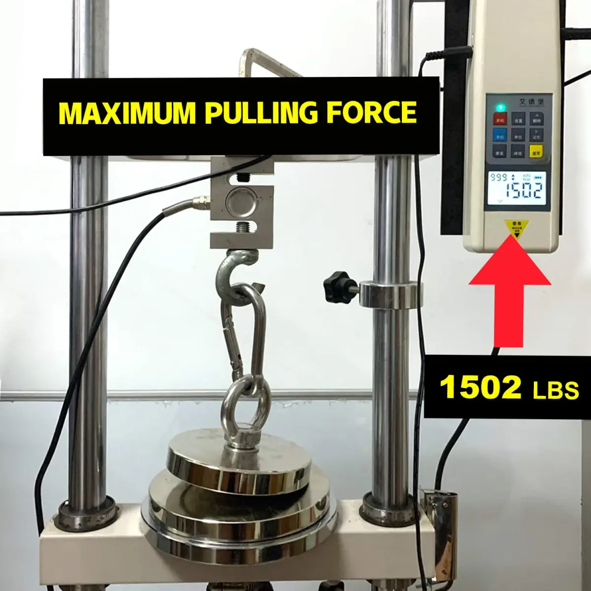 DIYMAG Fishing Magnet 120mm (4.72") 680kg (1500LBS) Pull Force with Countersunk Hole | Heavy Duty Neodymium Rare Earth Magnet for Retrieval - view 4