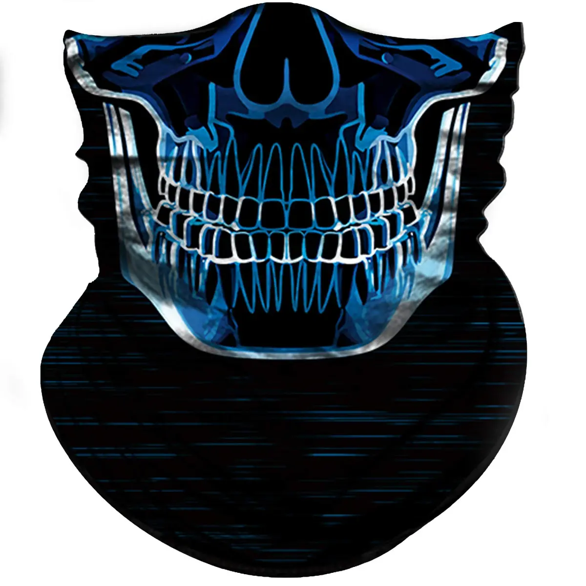 Obacle Blue-line Skull Seamless 3D Tube Face Mask Bandana for Men & Women - main product image