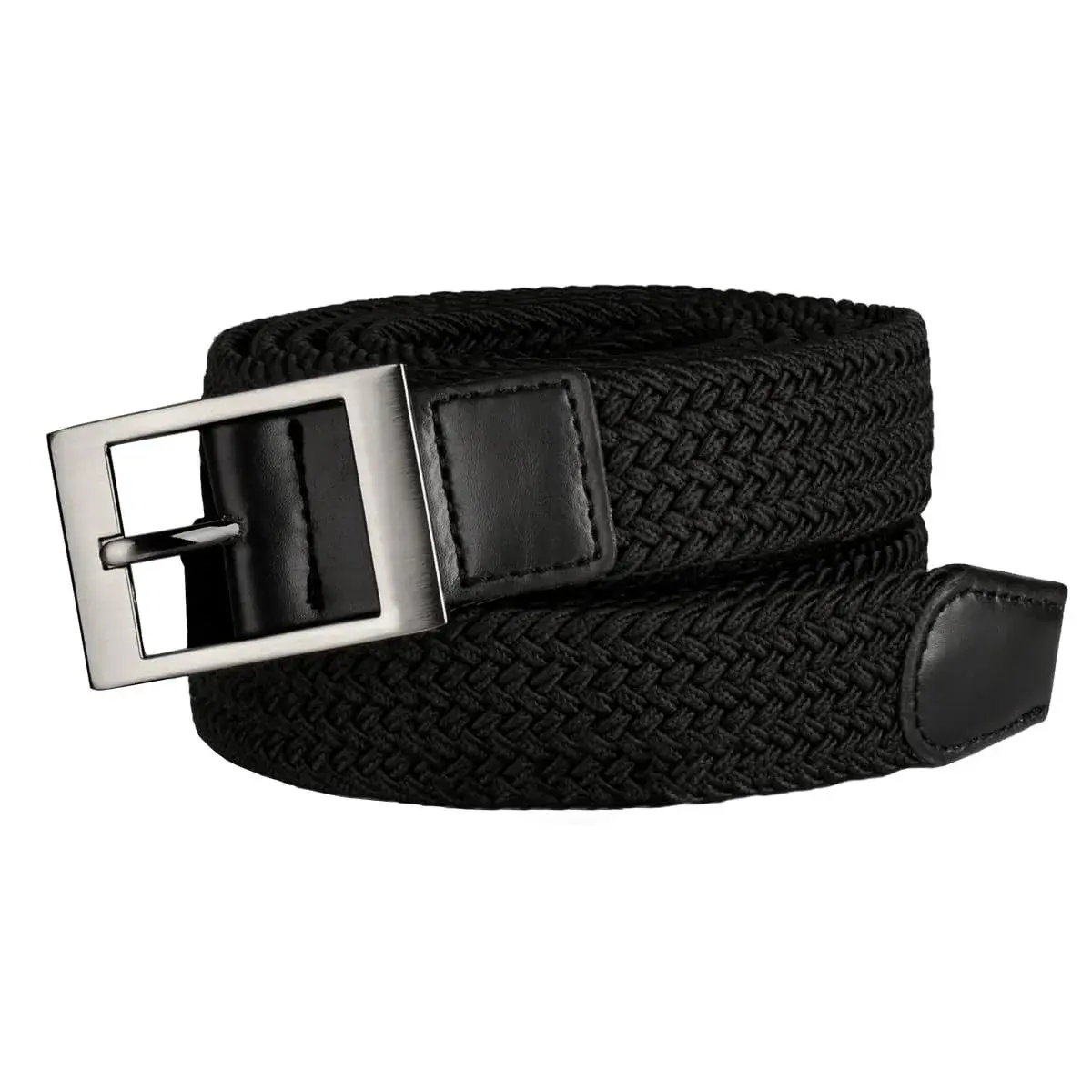 Drizzte Men's 75'' Braided Elastic Stretch Belt | Breathable & Adjustable for Big & Tall - view 3