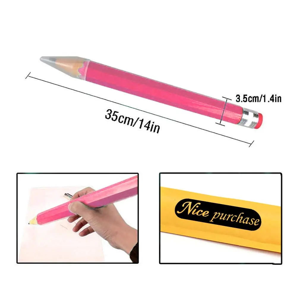 Nice purchase Big Pencils For Kid Giant Wooden Jumbo Pencil So Cool | Oversized Novelty & Functional (70-120 chars) - view 2