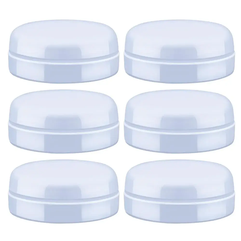 Maymom Travel Bottle Caps Compatible with Avent Bottles (6-Pack, Blue) | Replace Avent Natural Screw Ring & Sealing Disc - main product image