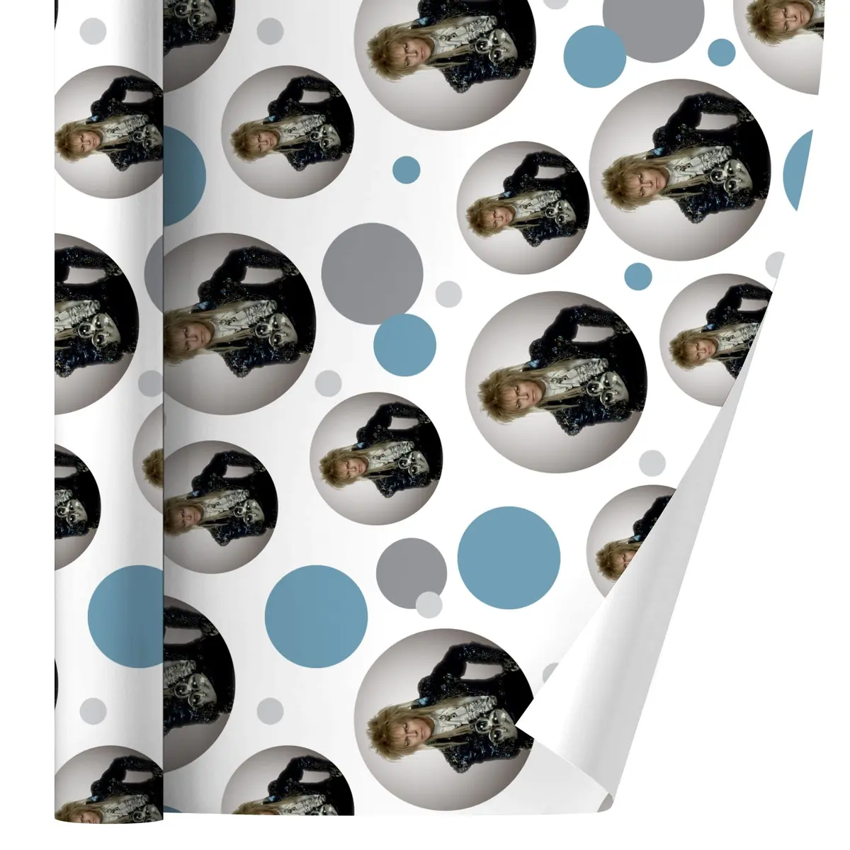 GRAPHICS & MORE David Bowie As Jareth Gift Wrap Roll | Vibrant Labyrinth Design, 76cm x 183cm - main product image