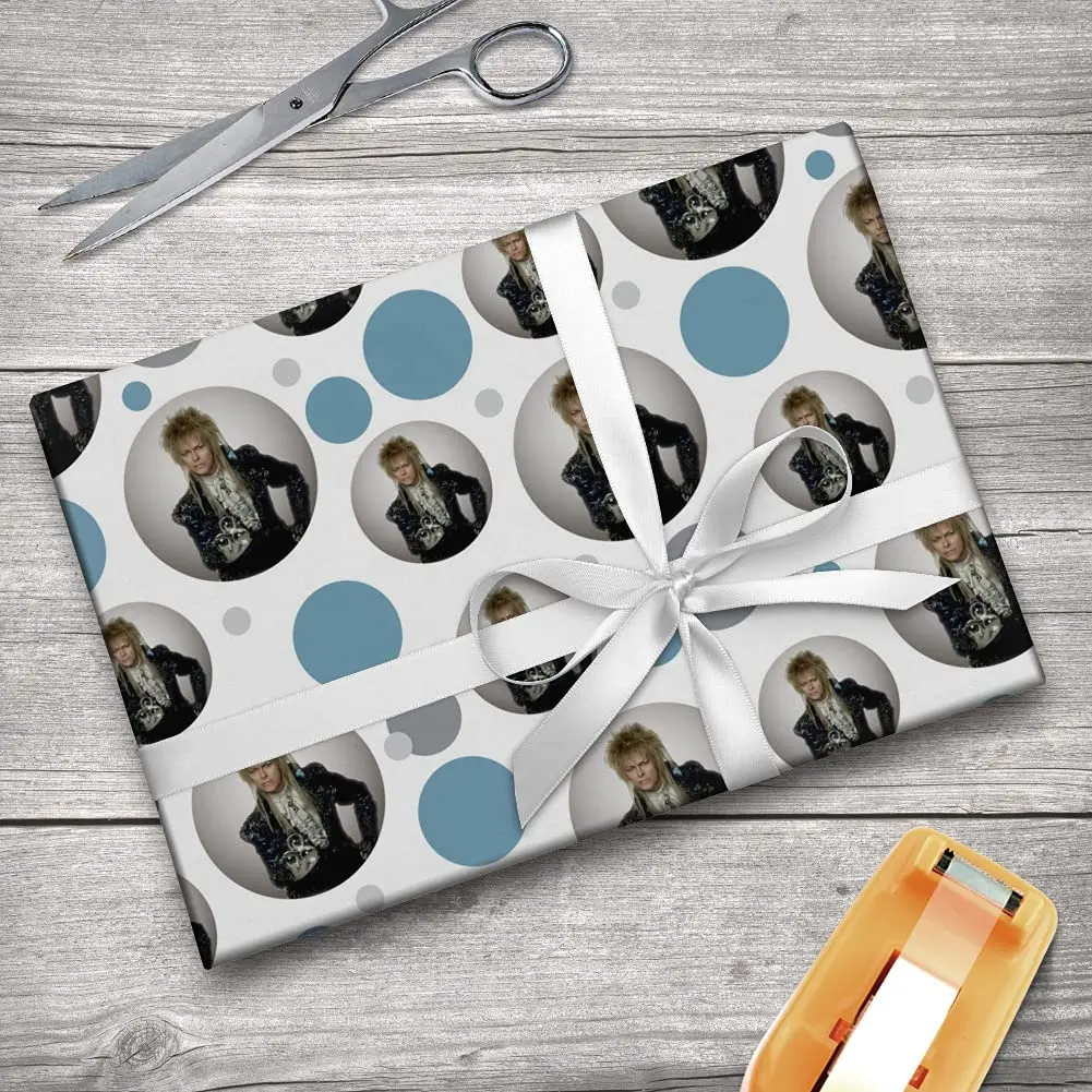 GRAPHICS & MORE David Bowie As Jareth Gift Wrap Roll | Vibrant Labyrinth Design, 76cm x 183cm - view 5