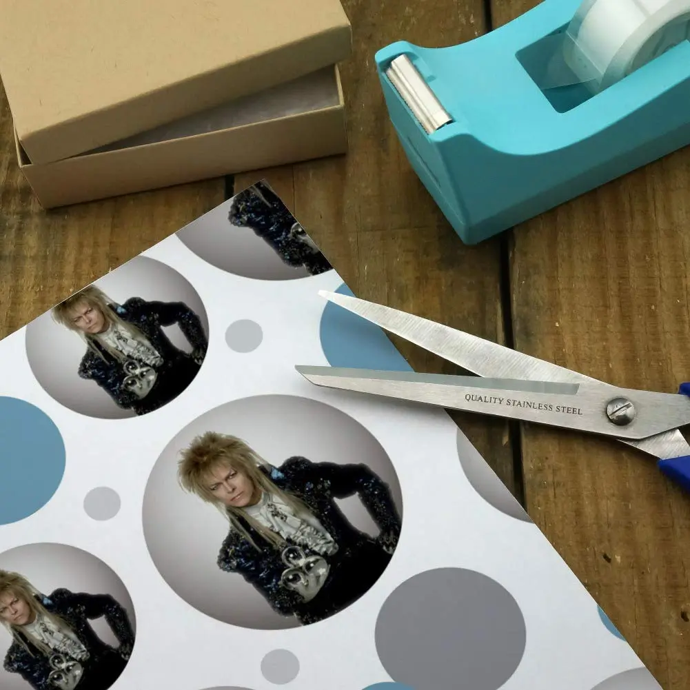 GRAPHICS & MORE David Bowie As Jareth Gift Wrap Roll | Vibrant Labyrinth Design, 76cm x 183cm - view 3
