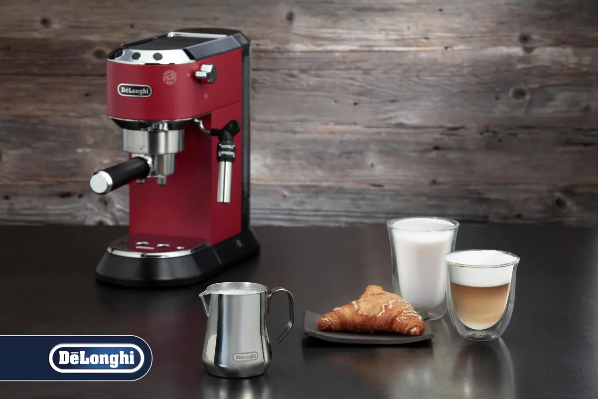 De'Longhi DLSC060 Milk Frothing Jug Stainless Steel 350ml (11.8 oz) | Perfect Cappuccino Foam - view 2