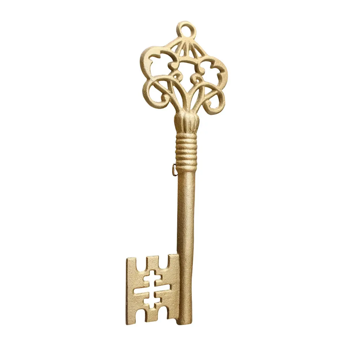 Wallcharmers Skeleton Key Wall Decor, Large, Gold Cast Iron, Vintage Decor | Vintage Gold Skeleton Key Wall Art - main product image