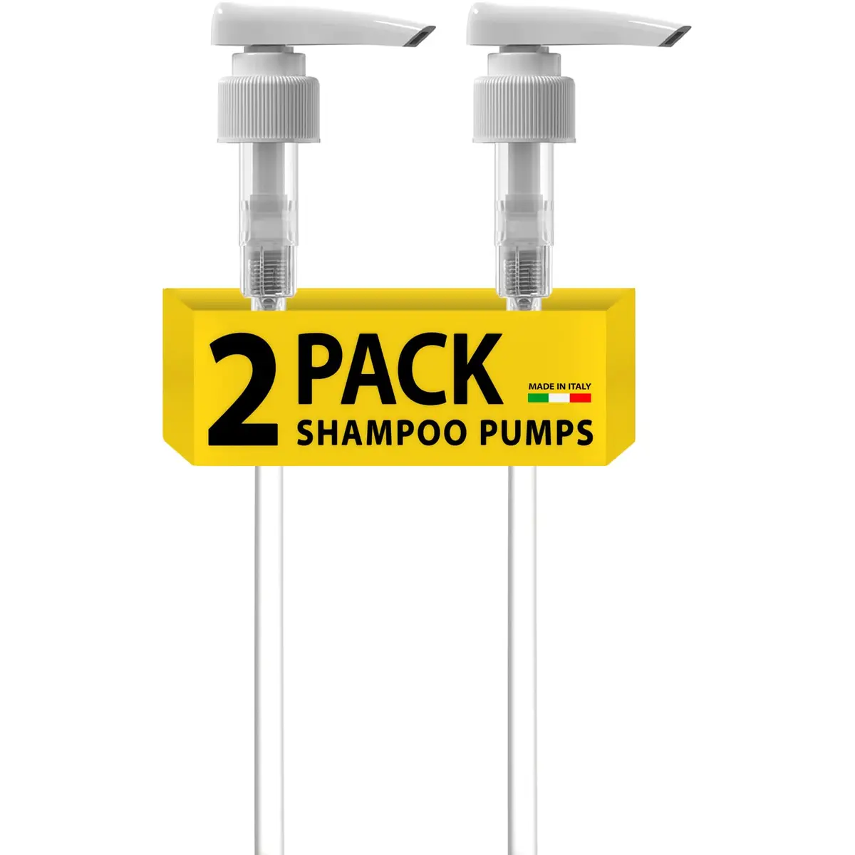 Bar5F White 33.8 oz Pump Dispenser | Universal for Shampoo & Conditioner (70-120 chars) - main product image