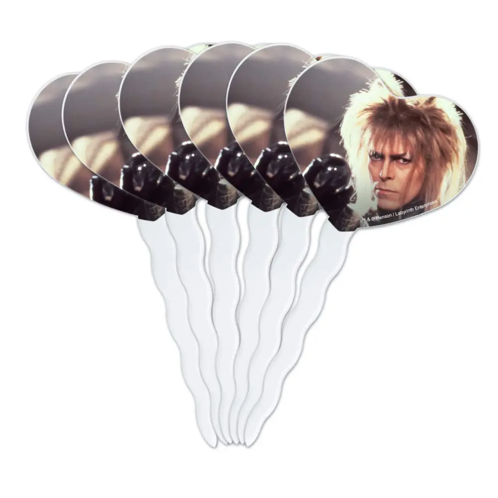 GRAPHICS & MORE Labyrinth Goblin King Cupcake Picks 6 | Food-Safe Acrylic, 3.2" Height, 1.6" Width - main product image