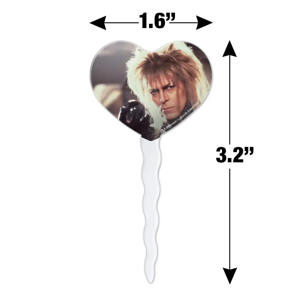 GRAPHICS & MORE Labyrinth Goblin King Cupcake Picks 6 | Food-Safe Acrylic, 3.2" Height, 1.6" Width - view 6