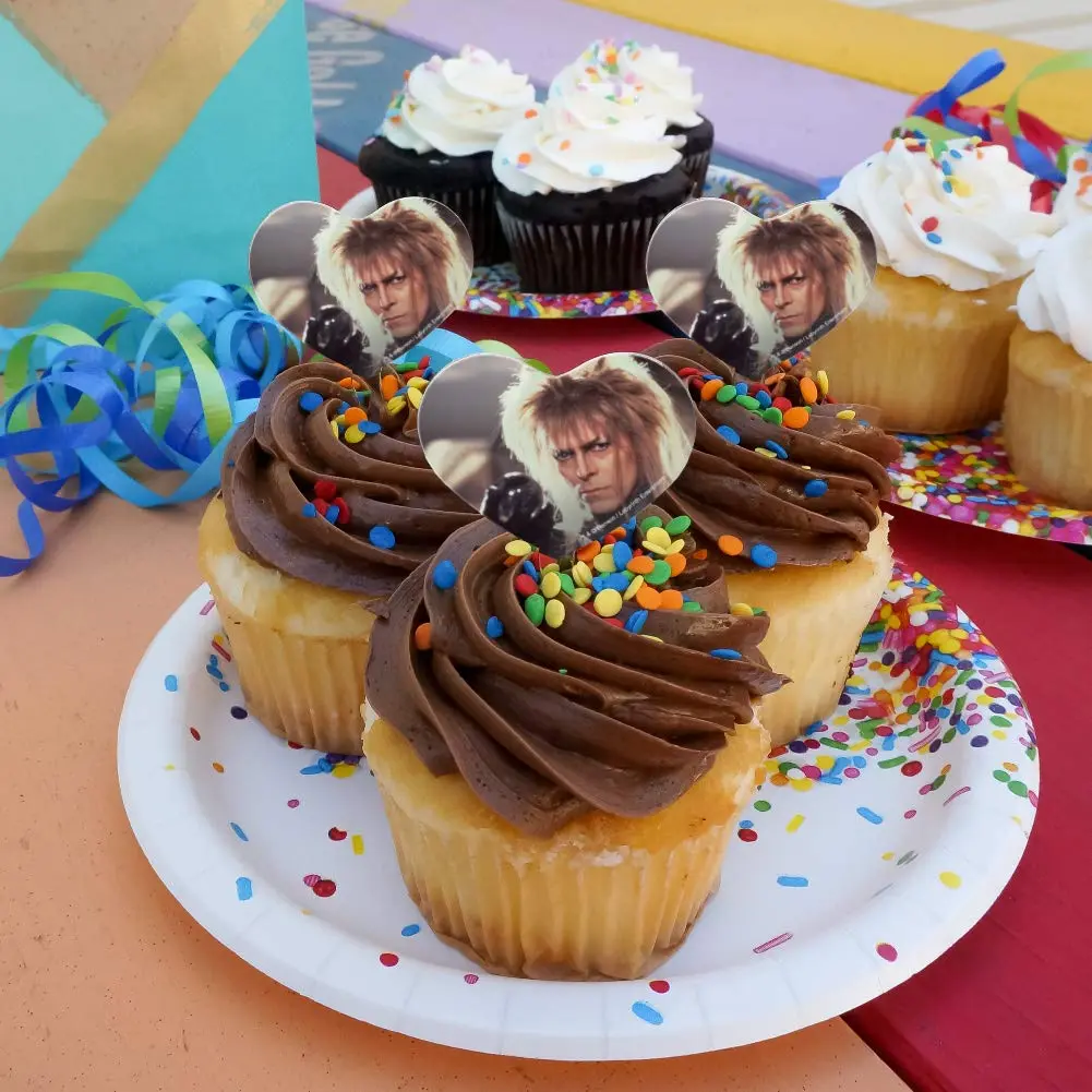 GRAPHICS & MORE Labyrinth Goblin King Cupcake Picks 6 | Food-Safe Acrylic, 3.2" Height, 1.6" Width - view 4
