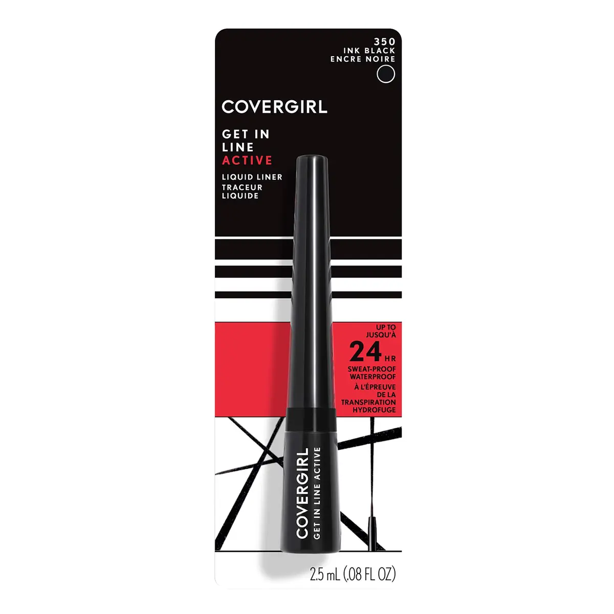 COVERGIRL Get In Line Active Eyeliner 0.36 Oz | Sweat & Water Proof, 24H Wear - view 2