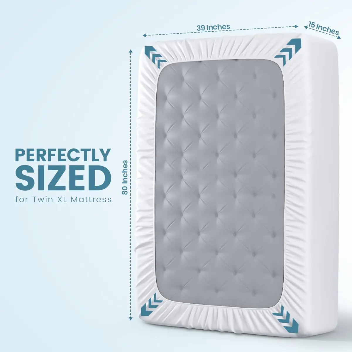 Utopia Bedding Waterproof Mattress Protector Twin XL 15" Deep Pocket | Pack of 14 Fitted Covers - view 4