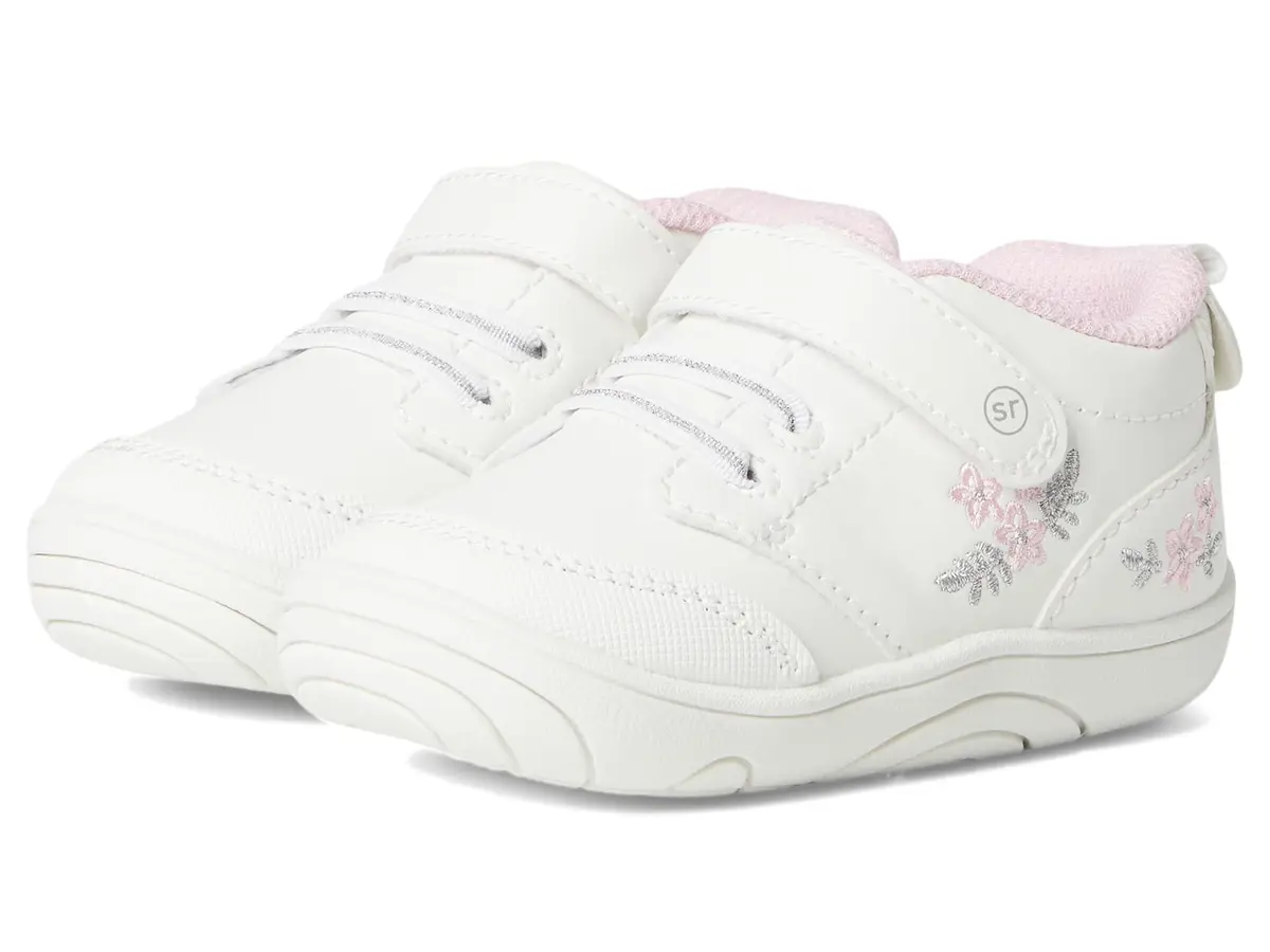 Stride Rite 360 SR-Taye 2.0 Infant/Toddler Pink Shoes | Soft Memory Foam & Hook & Loop Closure - main product image