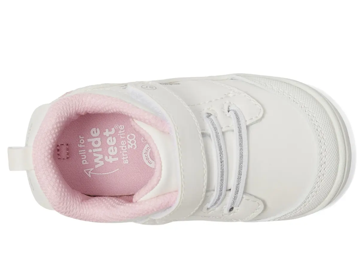 Stride Rite 360 SR-Taye 2.0 Infant/Toddler Pink Shoes | Soft Memory Foam & Hook & Loop Closure - view 2