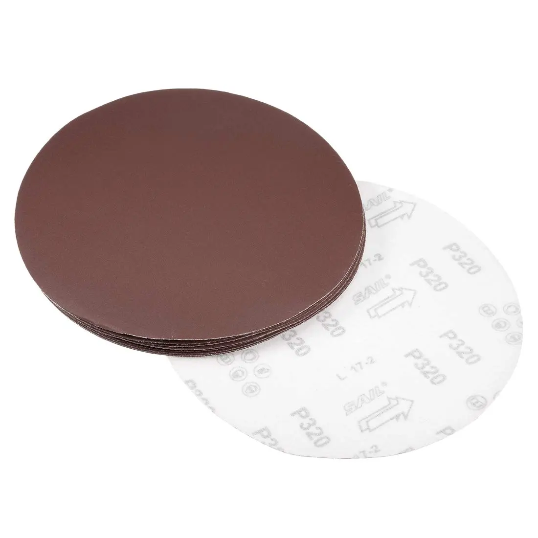 uxcell 9 Inch Sanding Disc 320 Grits | Aluminum Oxide Hook & Loop for Metal & Wood - main product image